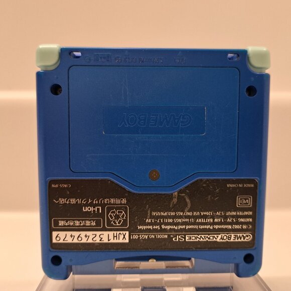 Rare Blue Gameboy Advance SP 100% GENUINE Rockman (Japanese Megaman) #2 - Picture 6 of 8